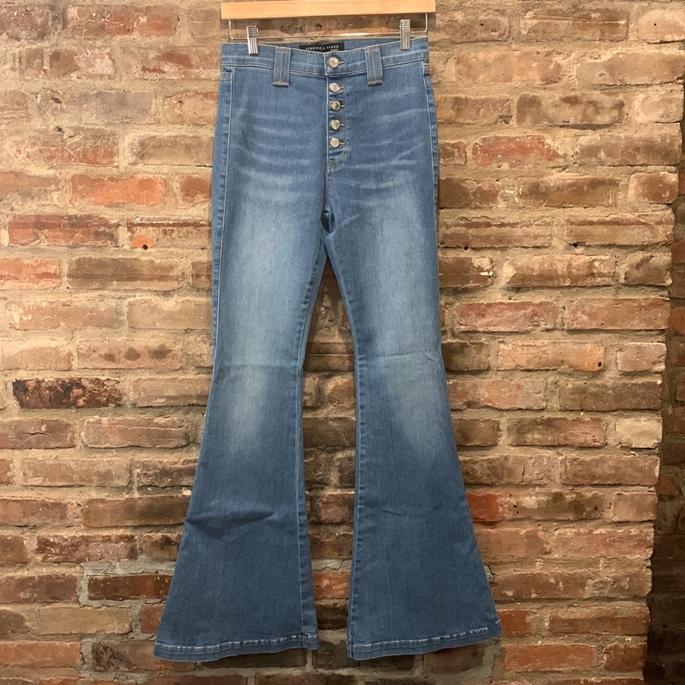 Veronica Beard Sheridan Bell Bottom Flare Jeans 28 New NWT